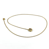 Ball & Chain Lariat Necklace - Brass