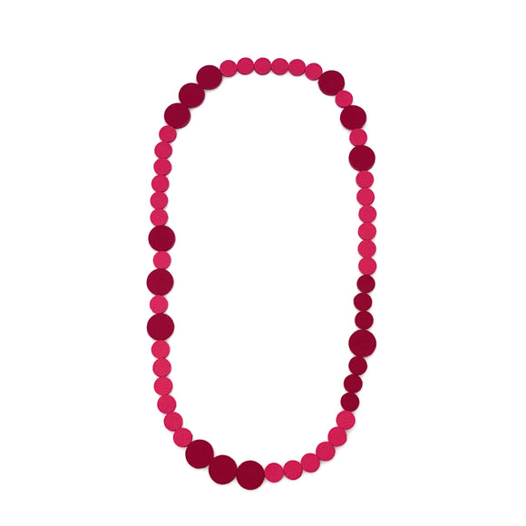 Pink | Magenta Polka Dot Necklace