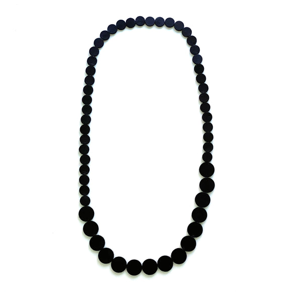 Black Polka Dot Necklace