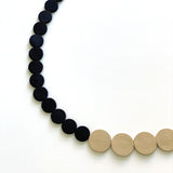 White | Black Polka Dot Necklace