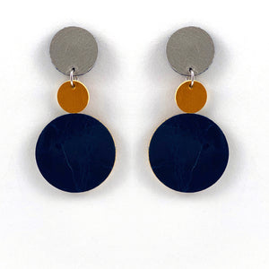 Tri Polka Dot Earrings II