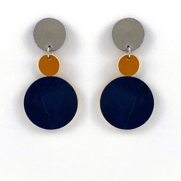 Tri Polka Dot Earrings II