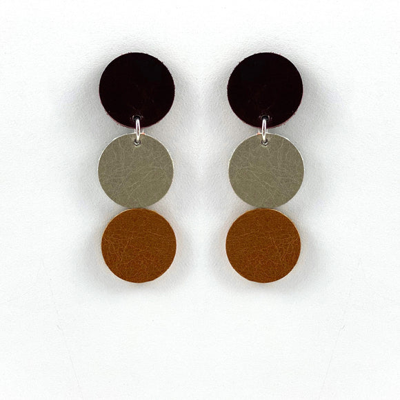 Tri Polka Dot Earrings I