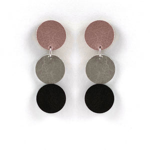 Tri Polka Dot Earrings I