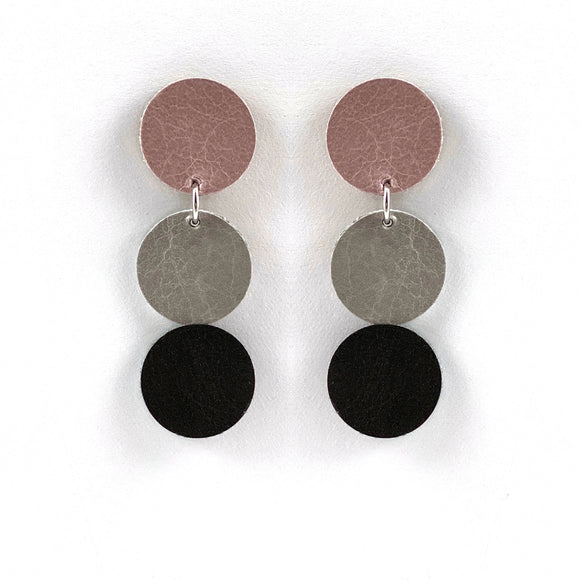 Tri Polka Dot Earrings I