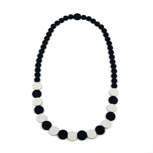 Black | White Polka Dot Necklace