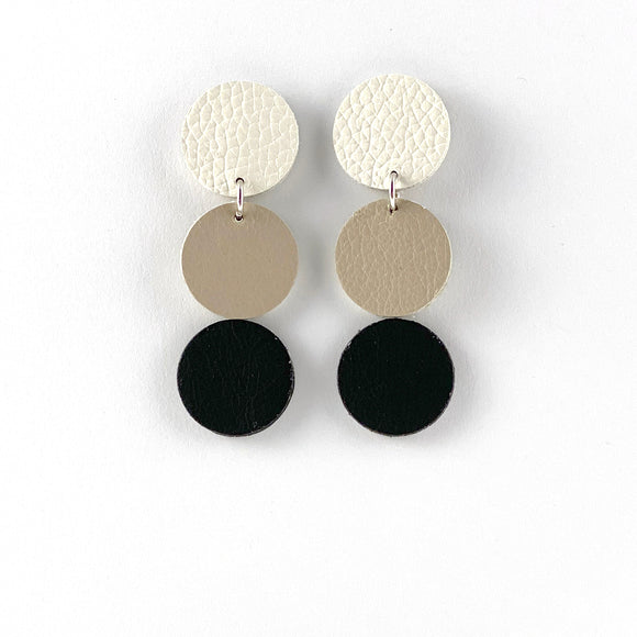 Tri Polka Dot Earrings I