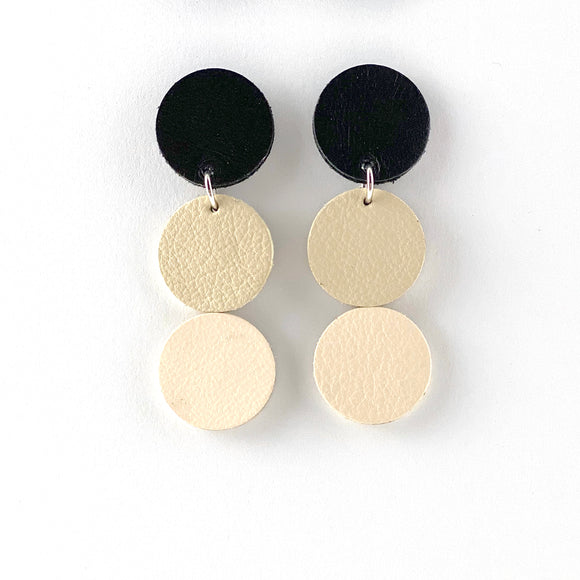 Tri Polka Dot Earrings I