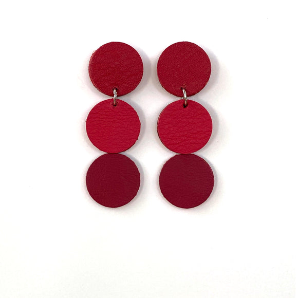 Tri Polka Dot Earrings I