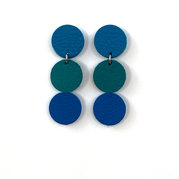 Tri Polka Dot Earrings I