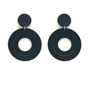 Sunrise Earrings - Black on Black