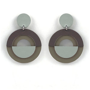 Sunset Earrings - Cloud | Grey