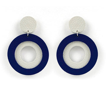 Sunrise Earrings - Light Grey | Navy